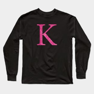 Pink K Long Sleeve T-Shirt
